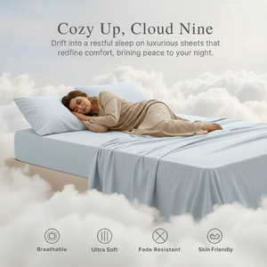 Juego de sábanas dobles de microfibra azul hielo premium con fundas de almohada |   Ropa de Cama Premium Estilo Hotel |   Suave y Transpirable |   2026 - Product Image 5