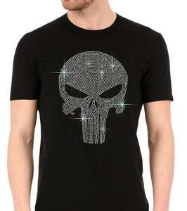 T-shirt personnalisé pour homme style Hip Hop, 180 GSM, col rond, tissu tricoté, manches courtes, logo en strass imprimé - Product Image 5