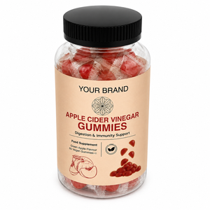 Gummies de vinaigre de cidre de pomme premium, saveur naturelle de fruits, texture moelleuse, contenant scellé, complément alimentaire - Product Image 3