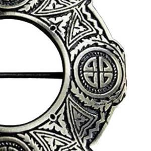 Broche Escocés con Nudo Celta y Acabado Antiguo, Diseño de Cuadros, para Trajes Formales, Unisex, 2026 - Product Image 6