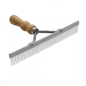 Peigne professionnel en bois Perth, en acier inoxydable, pour usage vétérinaire, réglable, réutilisable, modèle personnalisé PCW-01 - Product Image 3