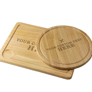 Tabla de Cortar Redonda de Madera de Acacia Ecológica Personalizada al por Mayor, Tabla para Servir Queso con Mango, Apta para Lavavajillas, para Uso en la Cocina - Product Image 1