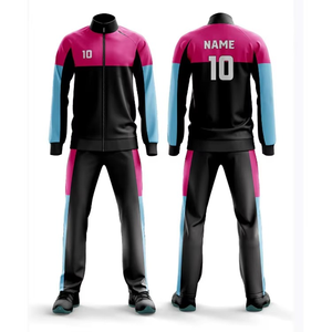 Football Training Track Suits Two-piece Sporty Winter Polyester Stand Collar <b>Zipper</b> <b>Jacket</b> High Quality - Product Image 1