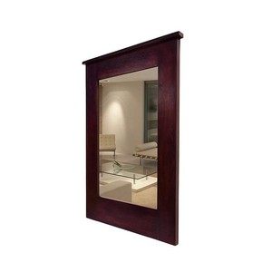 Sheesham Wood Geometric Hexagon Statement <b>Mirror</b> Wholesale | Saharanpur <b>Craft</b> - Product Image 1