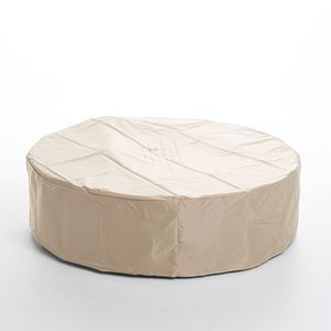 Brasero extérieur rond en béton MgO de 50 000 BTU, gris clair - Couvercle de réservoir non inclus - Product Image 6
