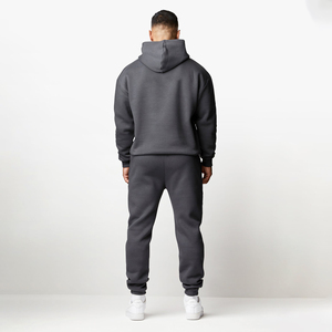 Custom High Quality Eco-Friendly Garment Dyed Regular Breathable Lightweight Winter Polyester <b>Windbreaker</b> Hooded Tracksuit - Product Image 2