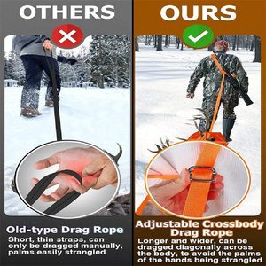 รถลากสัมภาระสำหรับงานหนัก Imra Impex รุ่น Deer Drag Sled สำหรับลากสัตว์ป่า ทนทาน ผลิตจากวัสดุ PE เหมาะสำหรับขนฟืนและอุปกรณ์ตกปลาบนน้ำแข็ง ปี 2026 - Product Image 3