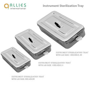 Bandejas para Instrumentos Quirúrgicos, Contenedores de Acero Inoxidable para Esterilización y Organización Médica - Product Image 5