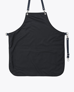 Capa de peluquería de cuero azul marino con cintura ajustable y múltiples bolsillos para uso de barbero - Product Image 2