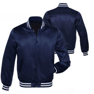 Premium Quality Men's Fashion Wear Satin Varsity <b>Jacket</b> Top Selling Regular Fit Button Closure Custom College Team Satin <b>Jackets</b> - Product Image 3