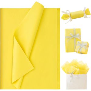 Sacchetti Regalo in Carta Velina Gialla, 115 Fogli 14 X 20 Pollici, Carta da Regalo Gialla per Decorazioni per Feste, Artigianato e Confezioni Regalo - Product Image 3