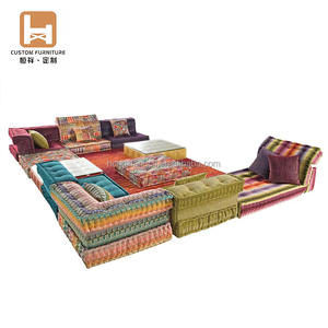 أريكة أرضية من مجموعة متنوعة من الأثاث طقم وحدات Mah Jong أريكة مقطعية أريكة Mahjong حديثة - Product Image 2