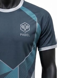 Maillot de padel sur mesure, design premium, tissu extensible respirant, séchage rapide, pour entraînements, matchs, fitness et activités de plein air. - Product Image 5