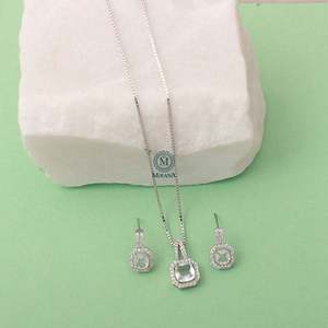 Everly CZ Designer Pendant Set-Gold Plated Fashion Jewelry with Ruby and Zircon for Wedding and Festival - Product Image 5