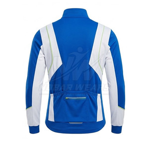Chaqueta de Ciclismo Funcional con Superficie Resistente al Viento, Diseño Ligero, Cierre Frontal Completo, Tejido Transpirable y Apariencia Deportiva - Product Image 3