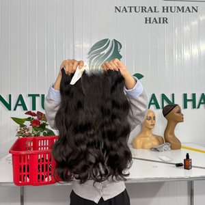 8 - 32 pouces de haute qualité cheveux bruts vietnamiens dentelle frontale perruque texture droite HD dentelle pour les femmes noires non traitées avec la taille du bonnet - Product Image 5