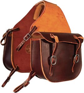 Bolsa de Cuero para Silla de Montar de Caballo Estilo Western, Marrón Vintage, Alforjas para Silla de Montar, Bolsas para Silla de Montar para Equitación y Senderismo - Product Image 4