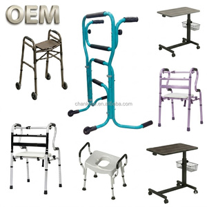 OEM/ODM Taiwan Adjustable Foldable Lightweight <b>Wheeled</b> Forearm Rollator Walking Aid Non-Slip Tires Accessible Daily Living Aids - Product Image 1