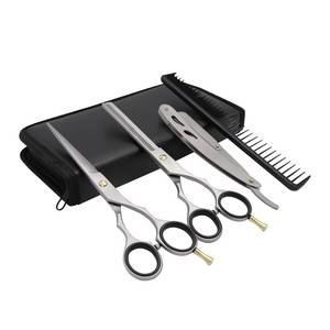 Ciseaux de coiffure professionnels en acier inoxydable, lame tranchante, pour droitiers, manche moyen, ciseaux de coupe de cheveux - Product Image 1