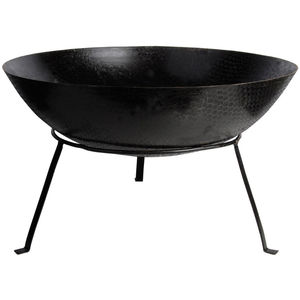 Brasero de hierro negro de calidad creativa con soporte resistente y asas para uso en jardín exterior, perfecto para calentar el patio trasero - Product Image 5