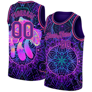 Camisetas sin Mangas Personalizadas con Nombre y Número, Impresas en 3D, para Baloncesto, Cuello Redondo, con Diseño de Bloques de Color, Transpirables - Product Image 5