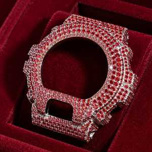 ฝาครอบตัวเรือนนาฬิกาประดับอัญมณีสีแดงสำหรับ GA6900 ผู้ชายผู้หญิงฮิปฮอปเครื่องประดับอุปกรณ์เสริม - Product Image 5