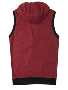 Gym wear sleeveless pullover hoodie men fashion hoodie Men's workout running sports <b>sweatshirt</b> - Product Image 2