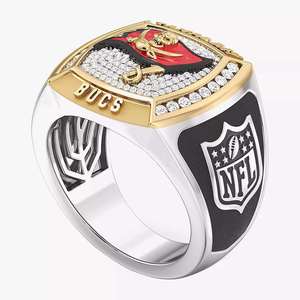 Bague de championnat personnalisée en alliage de moissanite, bague pour fan de sport, micro-incrustation, taille ajustable, unisexe, cadeau de fête, bijoux - Product Image 4