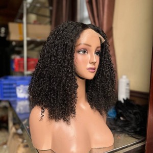 Perruque Courte Bob Pixie Bouclée en Cheveux Humains Vietnamiens Naturels, Dentelle Frontale Sans Colle, Densité 210%, Couleur et Texture Personnalisables - Product Image 1