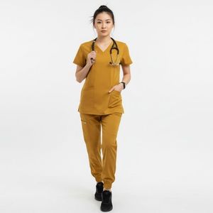 Tenues médicales OEM de haute qualité, personnalisables, confortables et respirantes, ensemble uniforme médical pour infirmières, vêtements de travail hospitaliers - Product Image 3