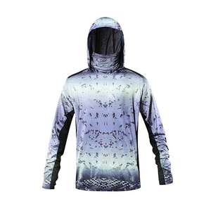 Chemise à manches longues à capuche en polyester pour homme, de haute qualité, personnalisée, UPF 50, séchage rapide, pour la pêche - Product Image 2