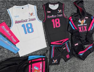 Conjunto de Uniforme de Baloncesto NewRock Stars, Sublimado, de Secado Rápido, Camiseta sin Mangas, Pantalones Cortos, Sudadera con Capucha, Unisex, para Adultos, Ropa Deportiva para Todas las Temporadas - Product Image 5