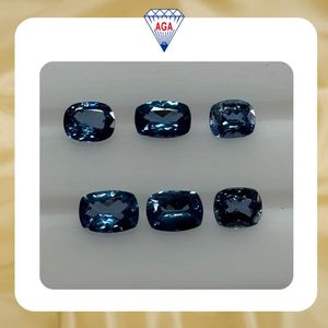 Spinelle bleue cobalt naturelle de qualité supérieure, taille coussin, 1 à 2 carats, non chauffée, provenance Tanzanie, excellente qualité, vente en gros - Product Image 2