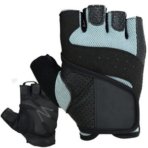 Gants de sport unisexes légers en daim à demi-doigts antidérapants pour la musculation, le soutien du poignet et l'haltérophilie - Product Image 5
