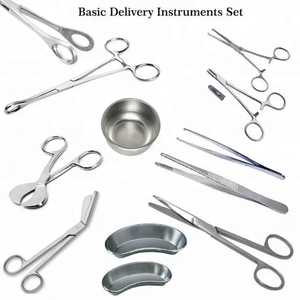 Ensemble d'instruments chirurgicaux en acier inoxydable pour la chirurgie générale, opération manuelle, certifié CE, équipement de classe I de qualité médicale - Product Image 1