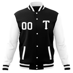 Veste universitaire personnalisée en laine et manches en cuir blanc, veste de baseball respirante de style Letterman - Product Image 2