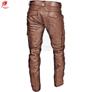 กางเกงหนังผู้ชายสไตล์โมเดิร์นสวมใส่สบาย ผลิตในปากีสถาน เหมาะสำหรับใส่ลำลองและขี่ม้า ทำจากวัสดุที่ทนทาน - Product Image 3