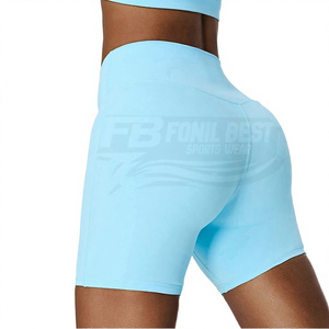 Pantalones de Yoga de Cintura Alta para Mujer, Elásticos, de Secado Rápido, Transpirables, con Elasticidad en Cuatro Direcciones, Spandex/Nailon, Sólidos, para Gimnasio y Deportes, 220g, Venta al Por Mayor - Product Image 1