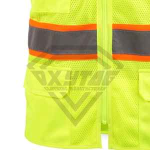 Nouveau design Gilet de sécurité jaune fluorescent Hommes Femmes Haute visibilité Réfléchissant Maille Respirante Vêtements de travail Prix abordable Fabricant OEM en gros - Product Image 3