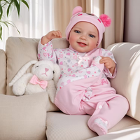 Muñeca Reborn Sonriente de 20 Pulgadas Babeside RTS, Muñeca Reborn Realista de Niña Recién Nacida, Cuerpo Suave de Vinilo y Tela, Mini Juguete, Envío Rápido 3-7