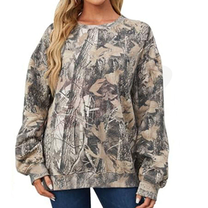 Women Oversized Printed Sweatshirt Drop-Shoulder O-Neck Long Sleeve Casual Pullover Autumn Knitted Fashion <b>Top</b> - Product Image 4
