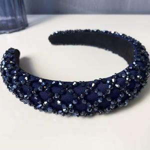Women's Embroidered <b>Headband</b> with Watermelon <b>Beaded</b> Design Knotted Band Bead Hair Accessories Perfect Gift Item - Product Image 1