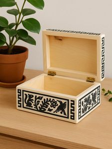 Elegant Bone Inlay Accessory <b>Box</b> Handmade Organizer for Jewelry Collection Display and Personal <b>Storage</b> - Product Image 6