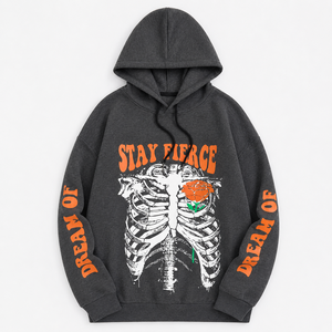 Sweat à capuche d'hiver pour homme, imprimé DTG personnalisé, écologique, avec poche, coupe oversize, style streetwear, en coton French Terry, coupe classique - Product Image 1