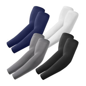Manchons de bras promotionnels en nylon effet soie glacée, protection solaire, couleur unie, pour hommes, fins, anti-UV, pour la conduite et le cyclisme en été - Product Image 1