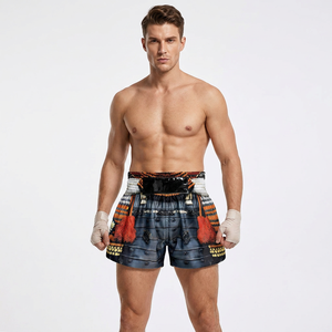 Shorts imprimés unisexes, impression par sublimation, polyester respirant, vêtements d'arts martiaux mixtes, coupe décontractée pour adultes - Product Image 5