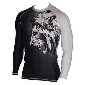 Premium Quality Gym Fitness Wear <b>Compression</b> <b>Shirts</b> <b>Men</b> Base Layer Long Sleeve Quick Dry Breathable Friendly Polyester - Product Image 6