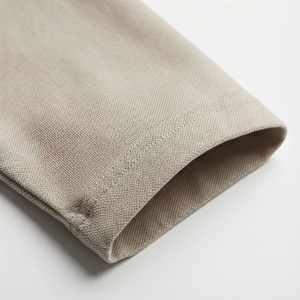 <b>Men</b> <b>Long</b> <b>Sleeve</b> <b>Polo</b> <b>Shirt</b> Solid Color Knitted Casual Regular Fit Beige Collar Design Premium Quality - Product Image 4