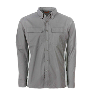 Chemises de pêche pour hommes personnalisées, manches longues, UPF 50, polyester, imperméables, respirantes, séchage rapide, col boutonné - Product Image 5