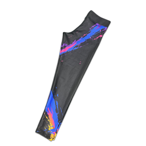 Leggings imprimés pleine longueur pour hommes avec taille élastique, séchage rapide, en Spandex et Polyester, pantalon de sport - Product Image 1
